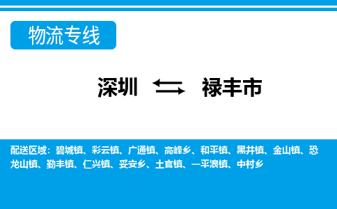 深圳到禄丰市物流专线-深圳至禄丰市货运公司