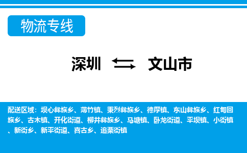 深圳到文山市物流专线-深圳至文山市货运公司