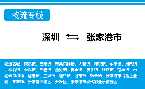 深圳到张家港市物流专线-深圳至张家港市货运公司