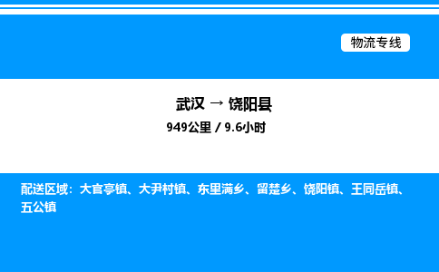 武汉到饶阳县物流专线-武汉至饶阳县货运公司